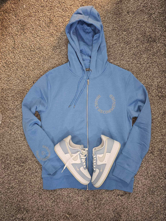 Carolina blue with gray logo Highly Recommended hoodie